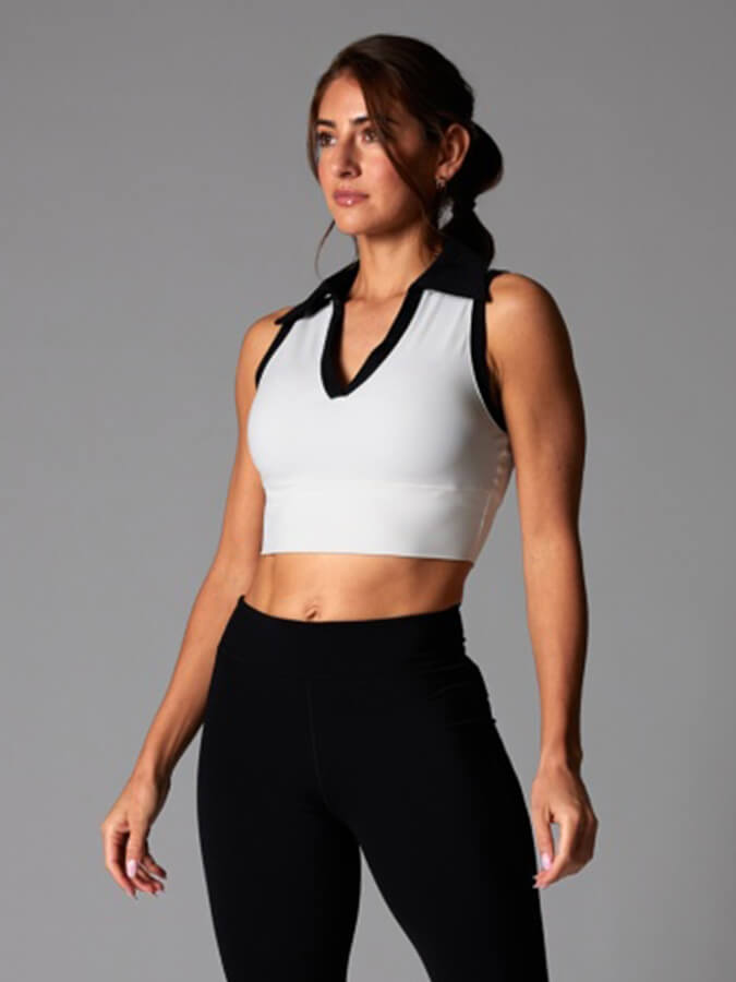 Contrast Polo Tank