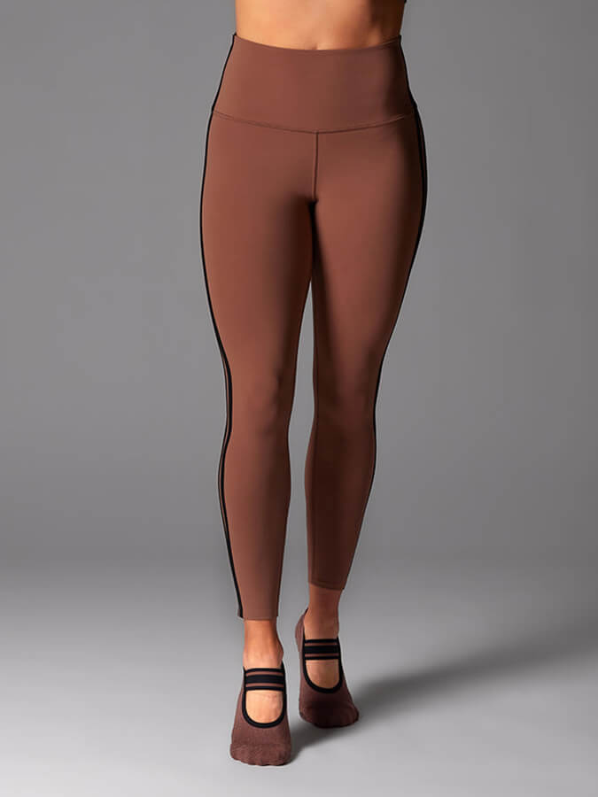 High Waisted 7/8 Stripe Leggings