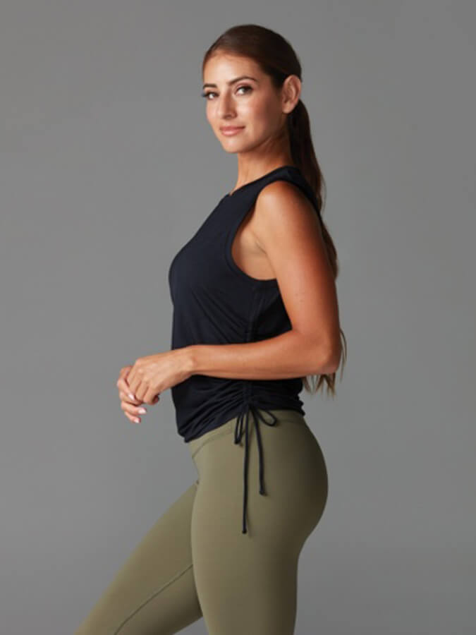 Crop Side Tie Tank