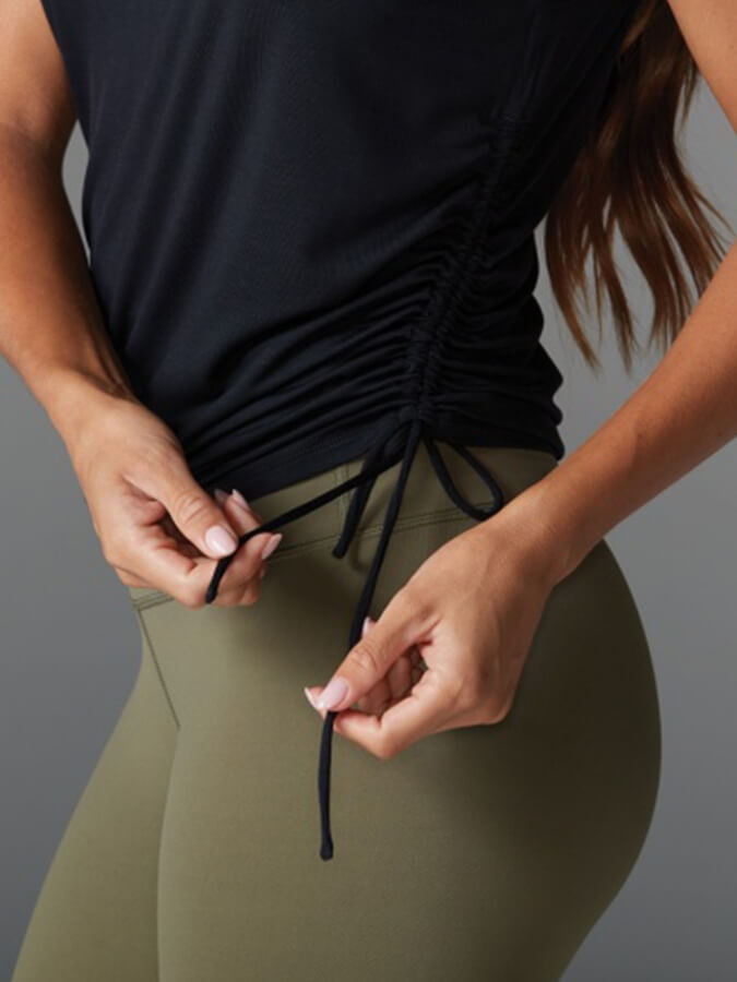 Crop Side Tie Tank