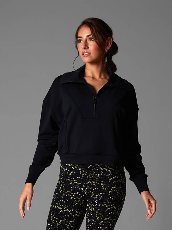 Cozy Half Zip Up Top