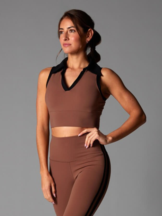 Contrast Polo Tank
